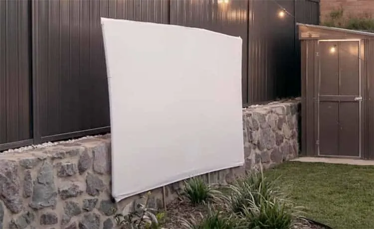White Sheet as projector screen